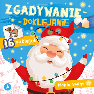 Zgadywanie Doklejanie MAGIA ŚWIĄT CHOINKA KOLOROWANKA NAKLEJKI 5+ Skrzat