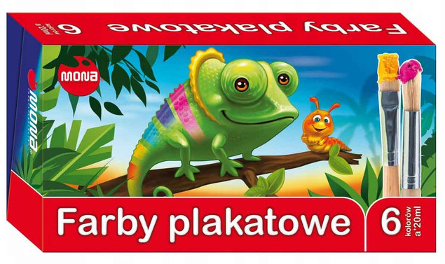 MONA-FARBY PLAKATOWE 20ML. 6KOL 0081