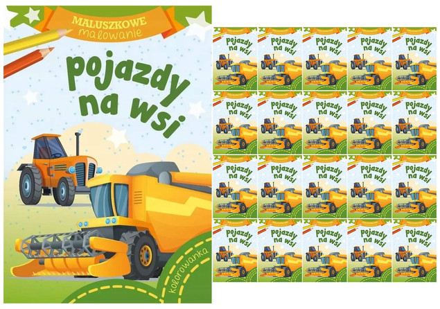 Maluszkowe malowanie. Pojazdy na wsi
