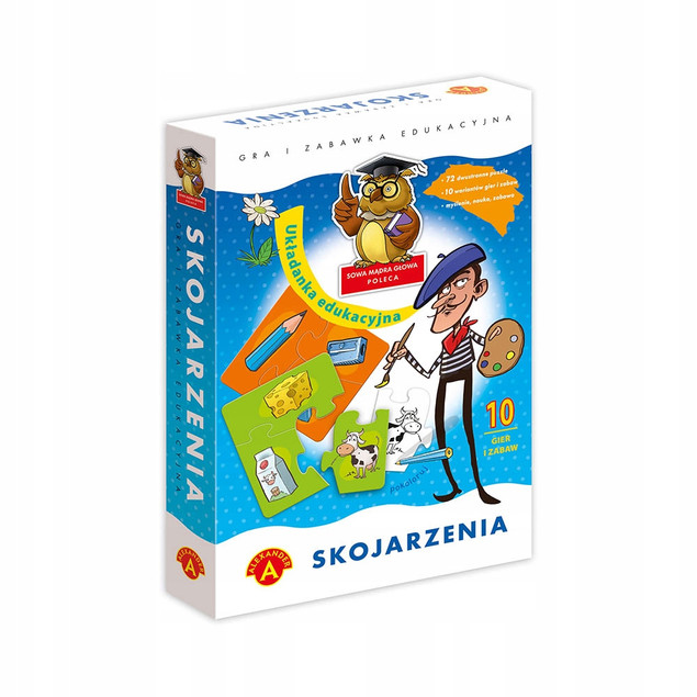 Skojarzenia - układanka edukacyjna.  ALEXANDER