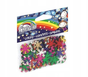 Cekiny Confetti MIX Śnieżynki Płatki Śniegu Śnieg 18mm Fiorello