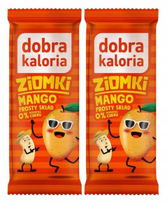 2x Zdrowy Baton MANGO Orzechy Nerkowca Komosa Błonnik 0 Cukru Dobra Kaloria