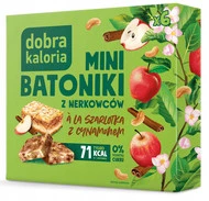 DOBRA KALORIA Mini Batoniki z Nerkowców Szarlotka z Cynamonem Potas Magnez