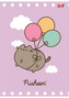 4 x PUSHEEN KOTEK ZESZYT A5/32 w kratkę dla dziewczynki 9735