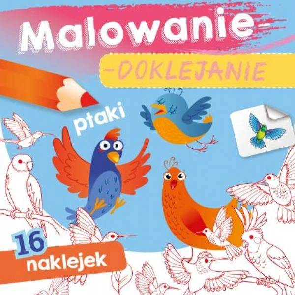 Malowanie - doklejanie. Mix Zwierząt