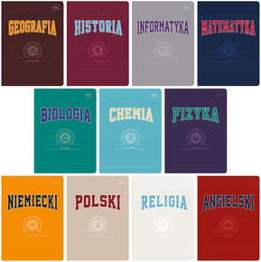 Zestaw zeszyty szkolne tematyczne INTERDRUK Hybrid