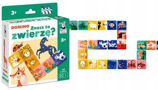 ZNASZ TO ZWIERZĘ? Domino Gra Logiczna 3+ Kapitan Nauka