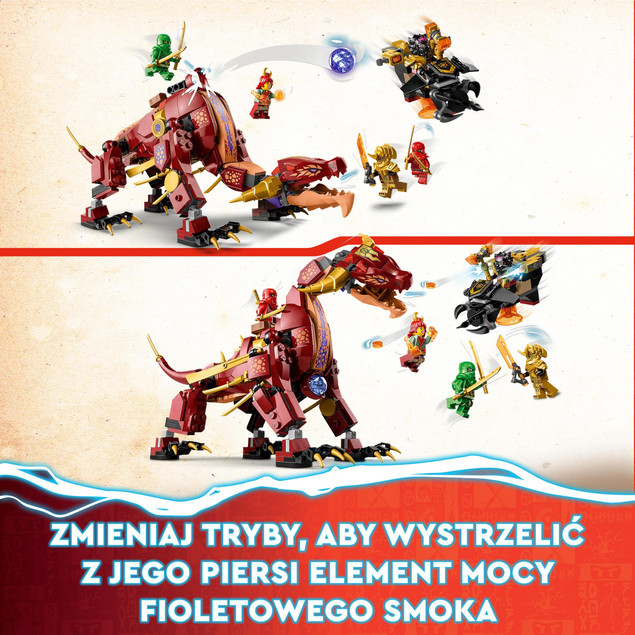 Lego NINJAGO 71793 Lawowy smok zmieniający się...
