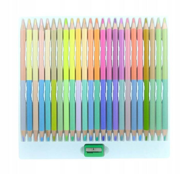 ASTRA Kredki ołówkowe pastelowe dwustronne 24/48