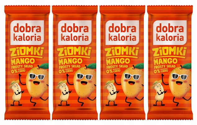 4x Zdrowy Baton MANGO Orzechy Nerkowca Komosa Błonnik 0 Cukru Dobra Kaloria