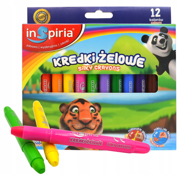 KREDKI ŻELOWE 12 KOL INSPIRIA