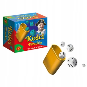 Kości Pirackie Wersja Travel 10 Gier Rodzinna Losowa 5+ Alexander 0320