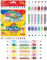 Pisaki dwustronne 12szt 24kol COLORINO