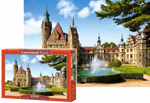 Puzzle 1500 Zamek Moszna Polska Castorland 