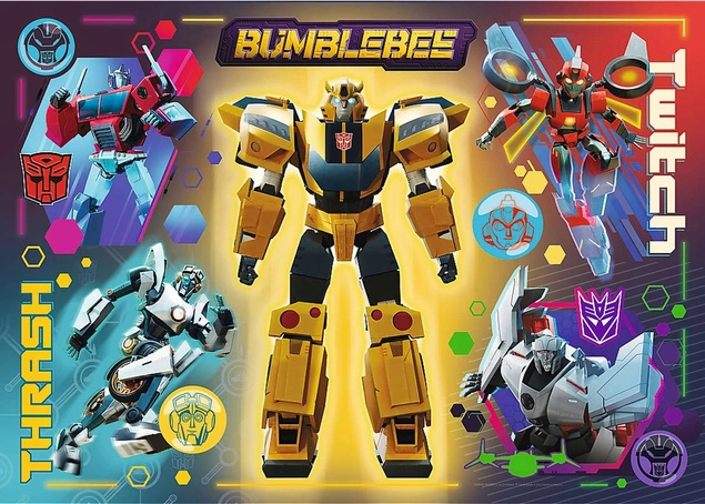 PUZZLE 200 ROBOTY TRANSFORMERS BUMBLEBEE THRASH