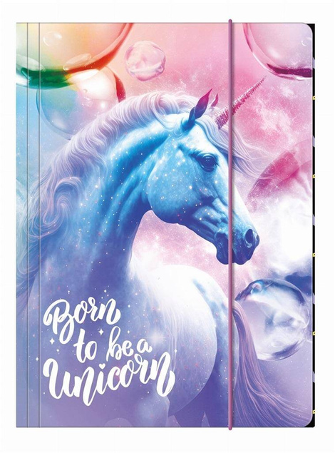 Teczka Z Gumką Szkolna Na Dokumenty Prace Plastyczne A4 Jednorożec Unicorn