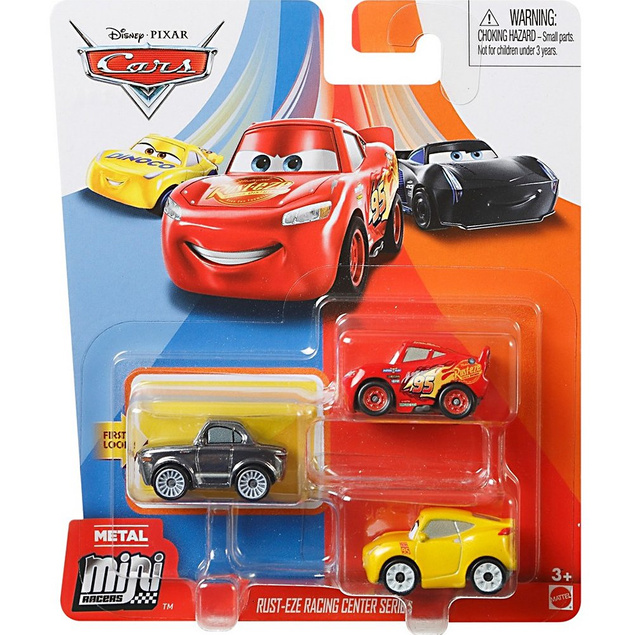 Mattel mikroauta metalowe CARS 3-pak GKG06