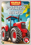 Koloruję i Naklejam POJAZDY NA WSI Naklejki Books And Fun