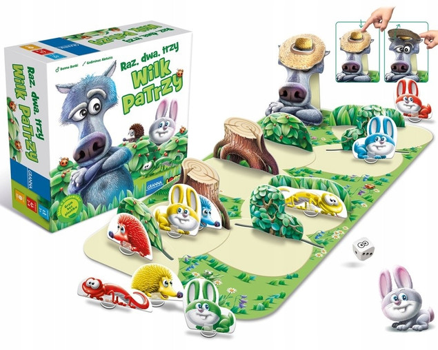 Raz, dwa, trzy... Wilk patrzy! Gra rodzinna 00418 GRANNA