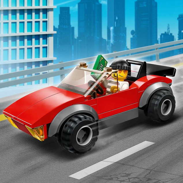 LEGO City Motocykl Policyjny – Pościg Za Samochodem 59 el. 5+ 60392