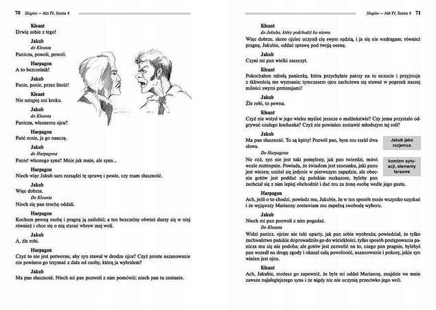 Skąpiec Molier lektury z opracowaniem Greg