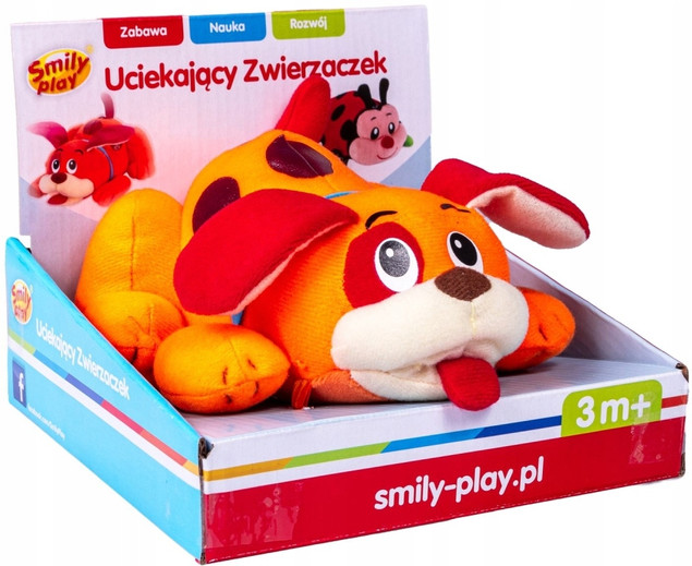 UCIEKAJĄCY PIESEK DO RACZKOWANIA WIBRACJE SMILY