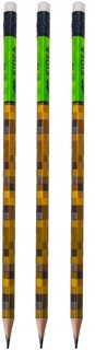 6x Ołówek Szkolny Trójkątny Z Gumką MINECRAFT HB Kidea