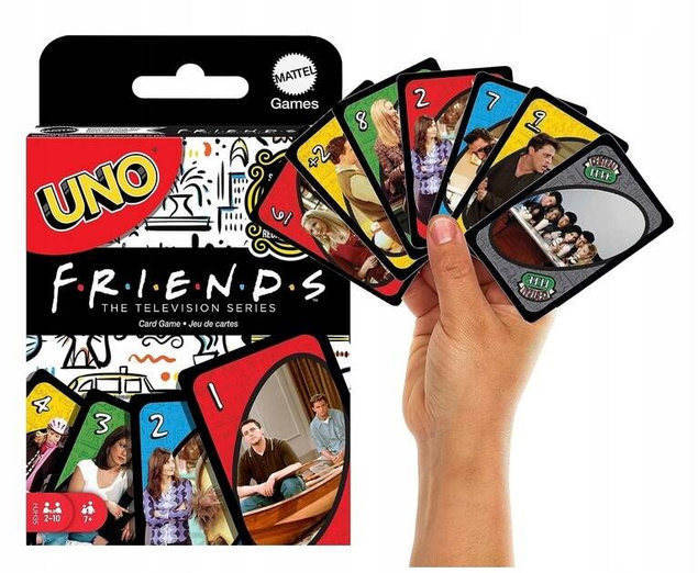 Gra Karciana Uno Karty PRZYJACIELE Friends 7+ Mattel