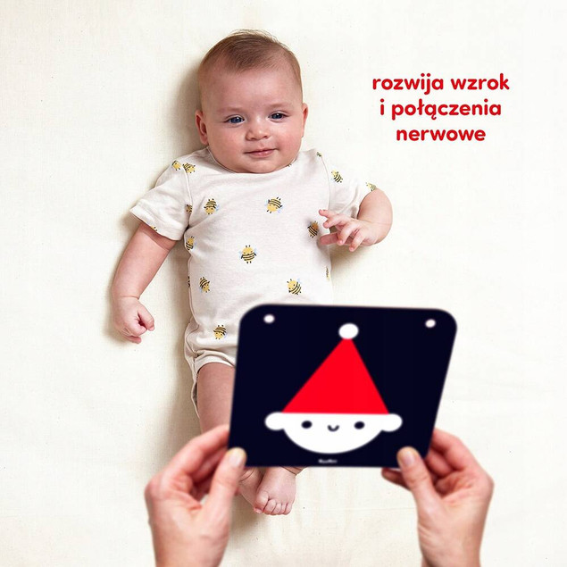 CzuCzu Duże karty kontrastowe dla dzieci w wieku 0m+, 3m+