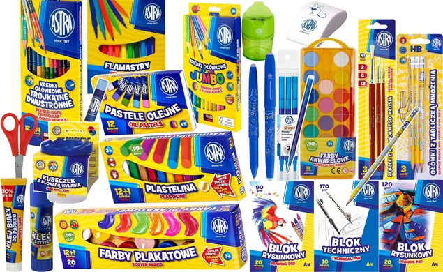 ASTRA WYPRAWKA SZKOLNA XXL DUŻY ZESTAW DO SZKOŁY