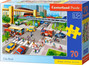 Puzzle 70 el. Układanka Dla Dzieci. Miasto Castor