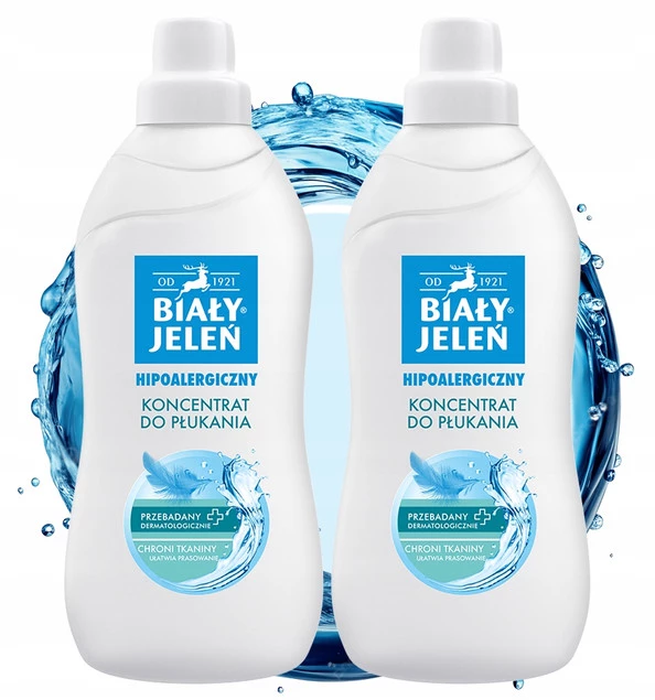 2x KONCENTRAT Do Płukania Hipoalergiczny BIAŁY JELEŃ 1 l
