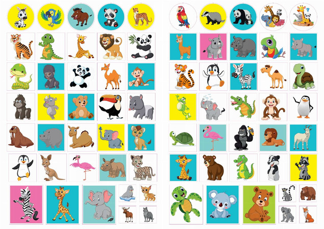 Kolorowanki z naklejkami - Wesołe ZOO