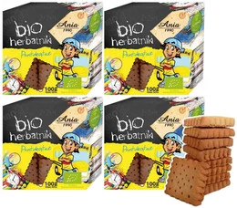4x BIO Ania Herbatniki Prostokątne Pszenne 100g