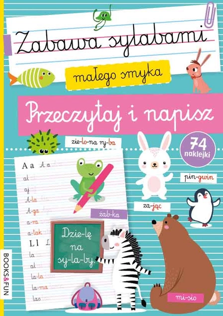 Zabawa Sylabami Małego Smyka Przeczytaj I Napisz + 74 Naklejek BooksAndFun