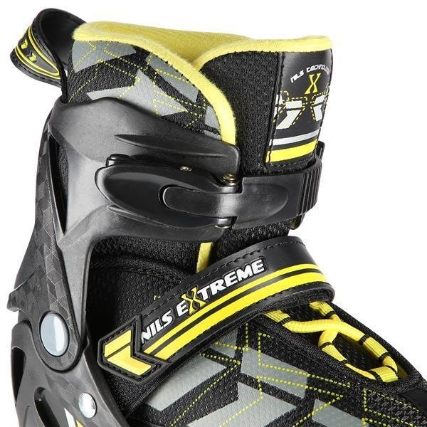 NA11002 CZARNO/ŻÓŁTE  ŁYŻWOROLKI NILS EXTREME