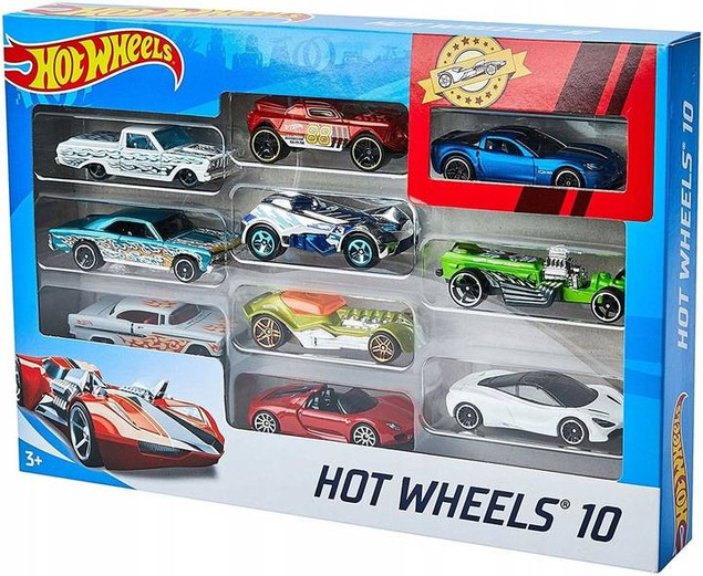 Hot Wheels Samochodziki Dziesięciopak Ast.