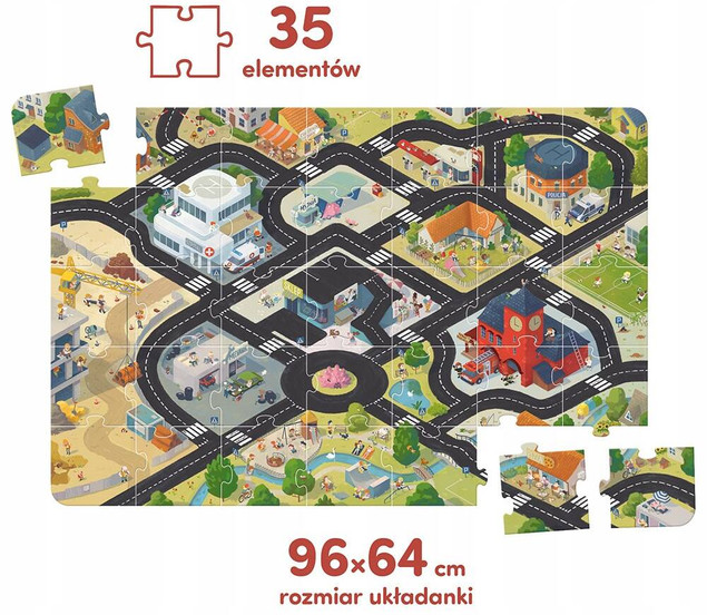 Duuuże Puzzle 35 Droga dla Pojazdów CzuCzu