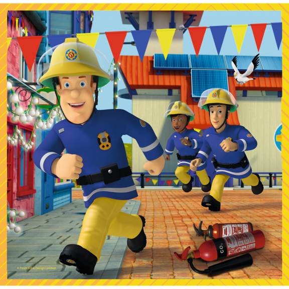 Puzzle 3w1 Strażak Sam w akcji Trefl 34844