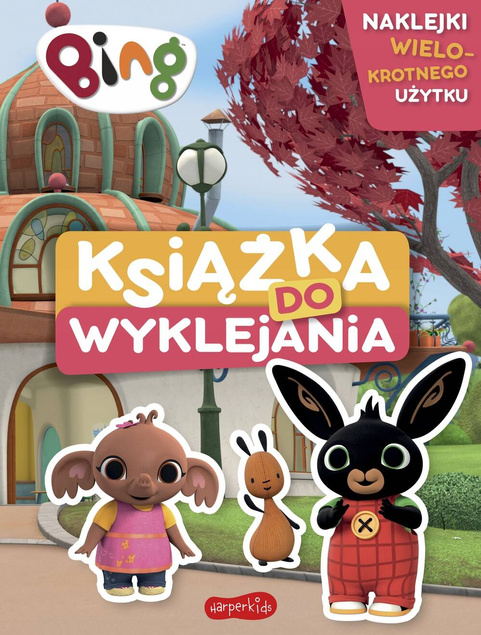 Bing Książka Do Wyklejania i Czytania Z Naklejkami 3+ HarperKids