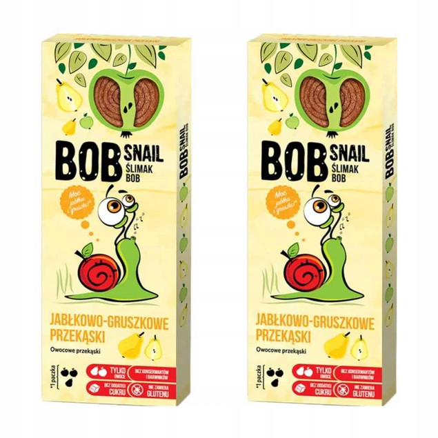 Przekąska Jabłko Gruszka Bez Cukrów 30g BOB SNAIL