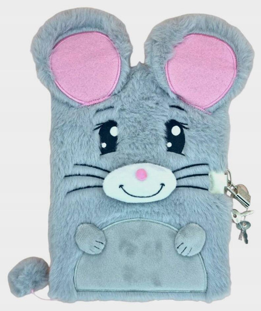 PAMIĘTNIK Z KŁÓDKĄ WŁOCHACZ 96 kartek PLUSZ MYSZ