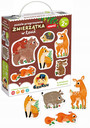 Czuczu Puzzle progresywne Zwierzątka w lesie