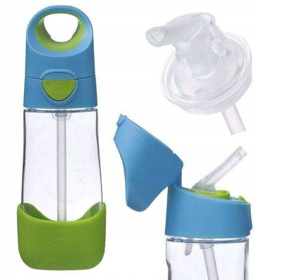 B.BOX Tritanowa butelka ze słomką 450 ml (ocean breeze)