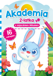 Akademia 2-Latka z Zajączkiem Milusiem z Naklejkami 2+ Skrzat