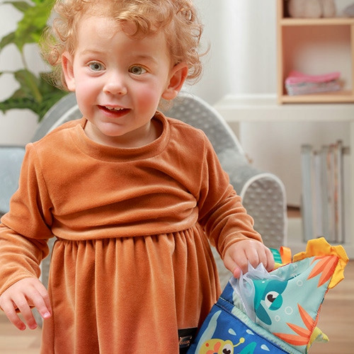 BABYONO Książeczka Sensoryczna LAS Miękka Zawieszka Lusterko 0+ 1513-BO
