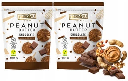 FRANK&OLI Ciasteczka Mini MASŁO ORZECHOWE CZEKOLADA Białko Błonnik 100g x2