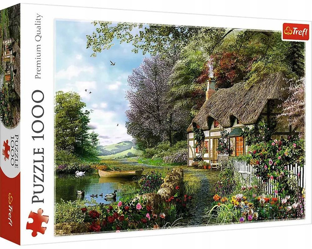 Puzzle 1000 Układanka Widok Krajobraz DOM Wieś Las Jezioro 12+ Trefl