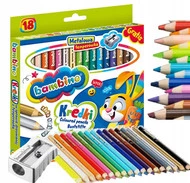 KREDKI OŁÓWKOWE GRUBE + TEMP 18K BAMBINO
