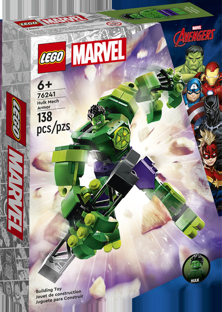 LEGO Marvel Mechaniczna Zbroja Hulka 138 el. 6+ 76241